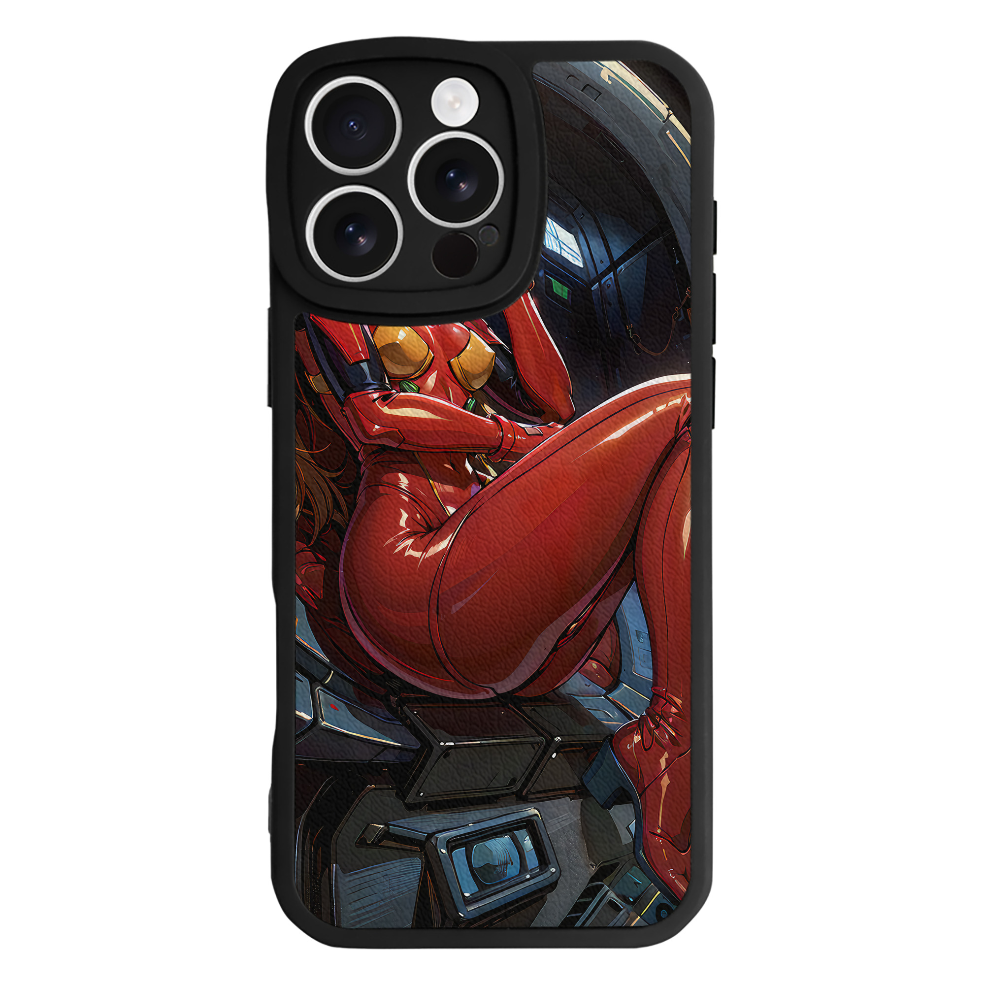 （画像用） EVA 新世紀エヴァンゲリオン 【iPhone 16シリーズ対応】シリコンスマホケース（レザー調） 材質：シリコン